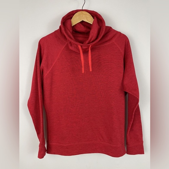 Nike Sweaters - Nike Obsessed Infinity Cover Up Shirt Sweatshirt Funnel Neck Red Women's Small
